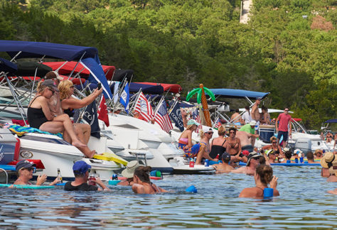 Cobalt Owners on their Boats and in Water and Lined Up at Tampa Bay Fall Boat Show