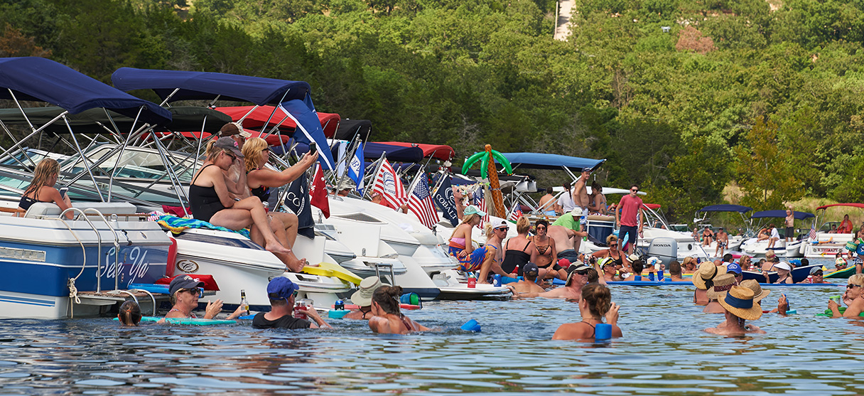 Cobalt Owners on their Boats and in Water and Lined Up at Tampa Bay Fall Boat Show