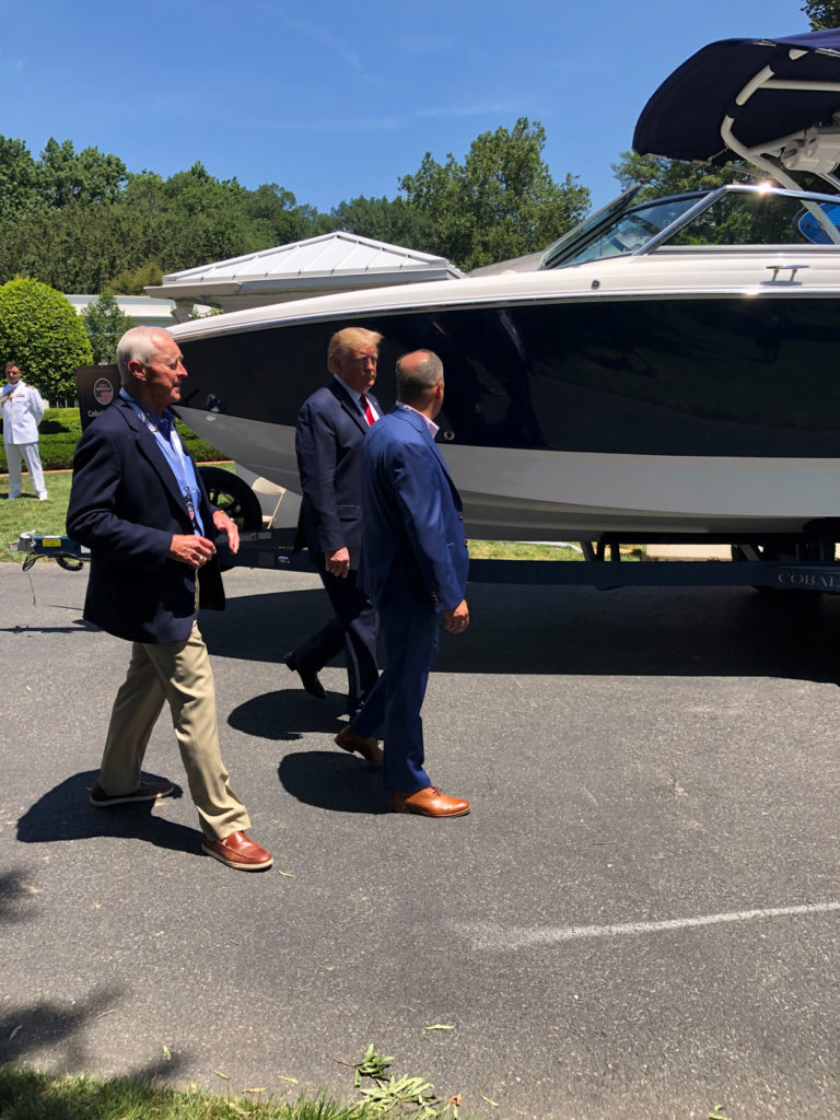  Cobalt Boats Representatives Join President Trump at the White House for Third Annual Made in America Product Showcase